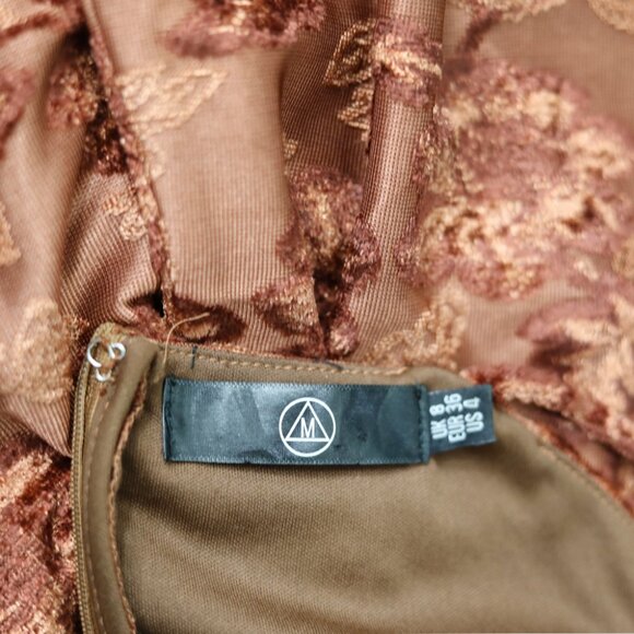 Boho Terracotta Lace Trim Dress Medium ✨ Perfect for Layering! - Picture 4 of 6